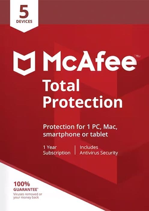 McAfee Total Protection Antivirus & Internet Security Software product image